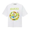 Bestseller der Gucci-Kollektion mit kurzen Ärmeln und schwarzem Print