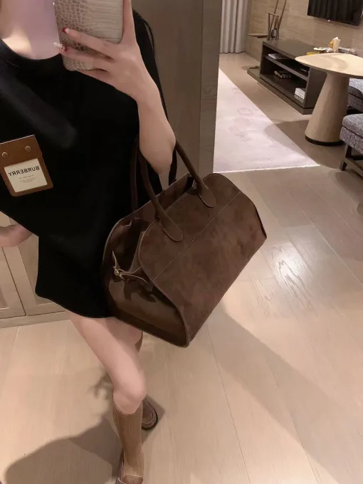 Premium Qualität Burberry Kurzarm Schwarz Leder Luxus