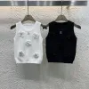 Premium Chanel Weste in weißem Strickstil