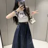 Hochwertiges Dior T-Shirt aus der blauen Jacquard-Kollektion