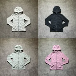 Hochwertige Lululemon-Jacken, schwarzer Fleece, atmungsaktiver Stil