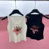 Premium Fendi Weste Weiß Strick Bestickt Luxus