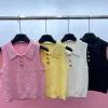 Premium Louis Vuitton Weste Gold Strick Jacquard Luxus