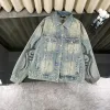 Bestseller Balenciaga Mantel im Denim-Print-Stil