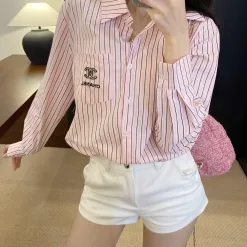 Bestseller Chanel Shirt Blau Gestreift Kollektion