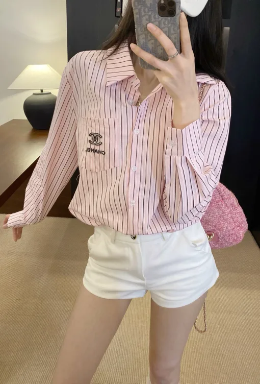 Bestseller Chanel Shirt Blau Gestreift Kollektion