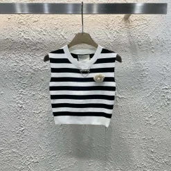 Hochwertige Gucci-Weste aus der Strickstreifenkollektion