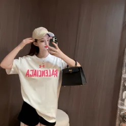 Bestseller Balenciaga Kurzarm-Kollektion mit blauem Logo
