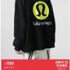 Bestseller Lululemon Mantel Schwarz Baumwolle Casual Style