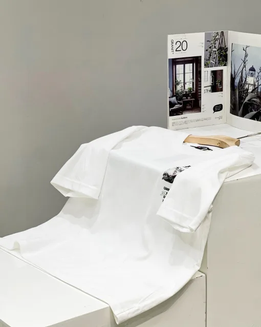 Hochwertige Fila Kurzarm-Kollektion aus schwarzer Baumwolle mit Print