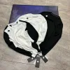 Bestseller Descente Langarm-Patchwork-Kollektion aus weißem Fleece
