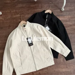 Hochwertiger Lululemon Mantel Schwarz Klassisch Luxus