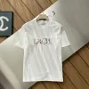 Hochwertiger Dior Kurzarm Schwarz Casual Style