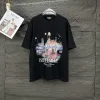 Luxus Balenciaga Kurzarm Schwarz Baumwolle Gewaschen Luxus