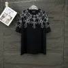 Meistverkaufte Chrome Hearts Kurzarm-Logo-Kollektion aus schwarzer Baumwolle
