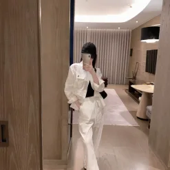 Premium Ralph Lauren Hemd aus weißem Leinen mit Stickerei