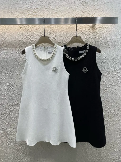Premium Dior Weste Weiß Strick Kollektion