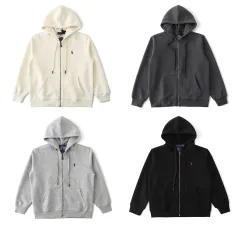 Premium Ralph Lauren Mantel Grau Baumwolle Logo Luxus