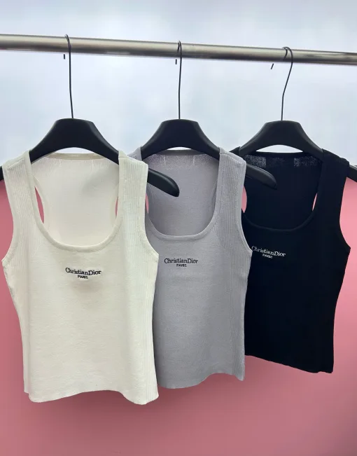 Hochwertige Dior Weste in Weiß mit Monogramm-Kollektion
