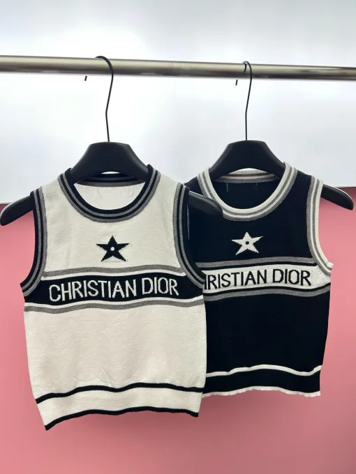 Bestseller Dior Weste im weißen Jacquard-Strickstil