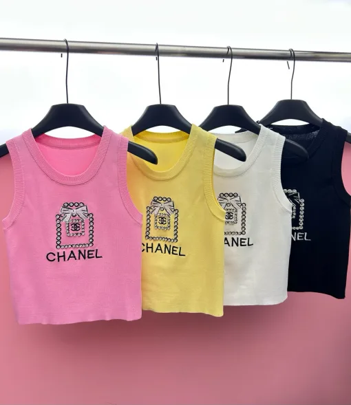 Chanel Weste in Premiumqualität, rosa, bestickt, Luxus