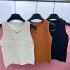 Premium Fendi Weste im weißen Jacquard-Strickstil
