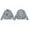 Premium Louis Vuitton Mäntel Blue Denim Print Kollektion
