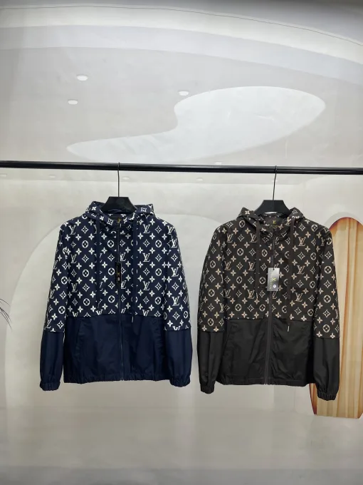 Hochwertige Louis Vuitton Mäntel in Khaki-Print-Kollektion