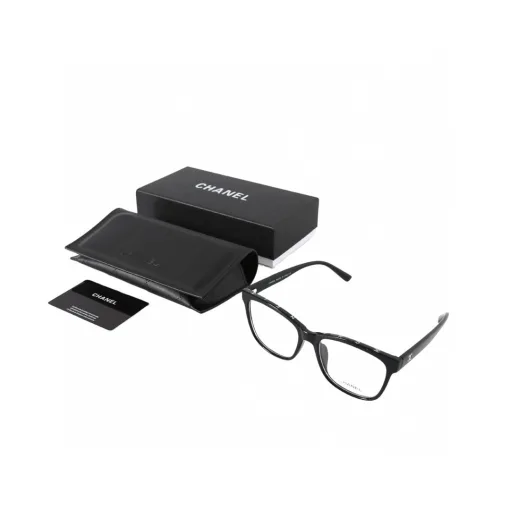 Hochwertige Chanel Brille Schwarz Klassischer Stil