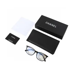 Luxus Chanel Brille Schwarz Elegant Style