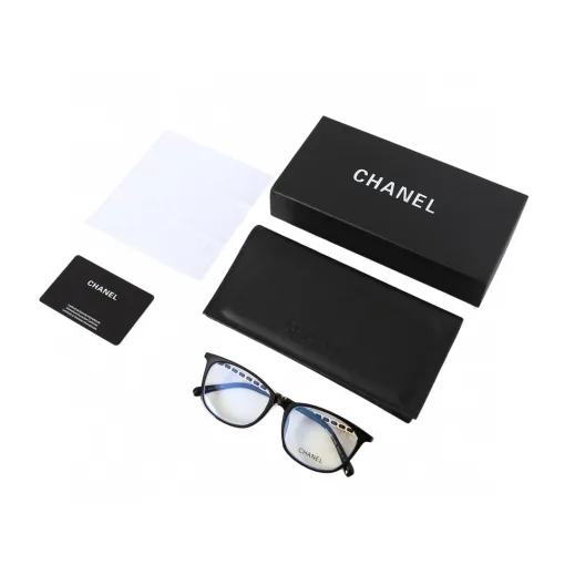 Luxus Chanel Brille Schwarz Elegant Style