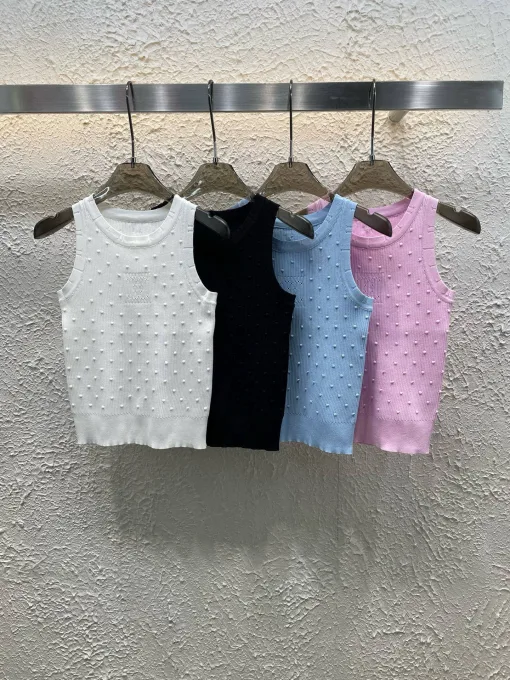Bestseller Chanel Weste Weiß Strick Kollektion