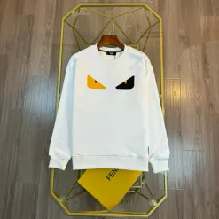 Hochwertige Fendi Sweatshirts Weißes Logo Luxus