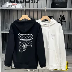 Luxuriöse Fila Sweatshirts Schwarz Baumwolle Atmungsaktiv Stil