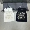 Luxus-Dior-Weste, weiß, bestickt, Kollektion