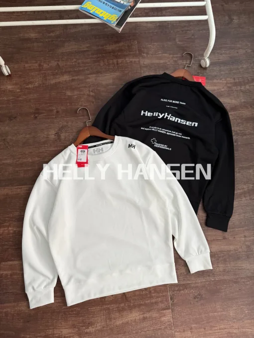 Luxus Helly Hansen Langarmshirt Schwarz Baumwolle Atmungsaktiv Kollektion