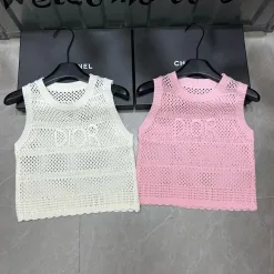 Hochwertige Dior Weste im weißen Stil