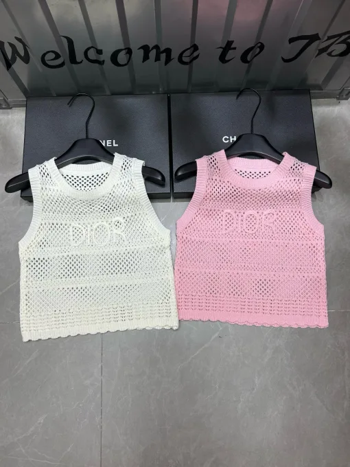 Hochwertige Dior Weste im weißen Stil