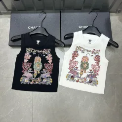 Hochwertige Dior Weste Weiß Bestickt Luxus