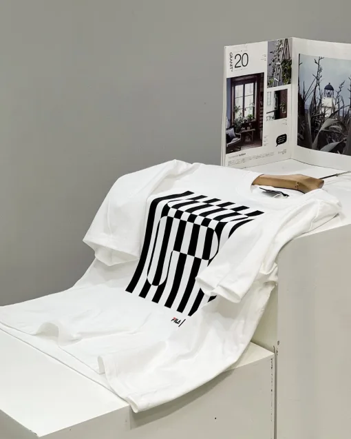 Premium Fila Kurzarm-Kollektion mit schwarzem Baumwolldruck