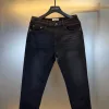 Bestseller Miu Miu Jeans Schwarzer Denim Bestickter Luxus