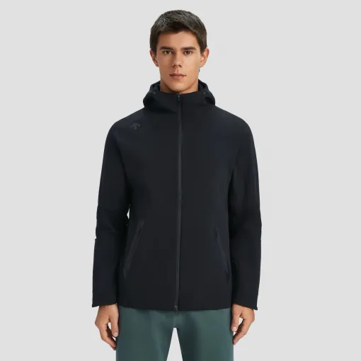 Hochwertige Descente Jacken Schwarz Polyester Atmungsaktiv Luxus