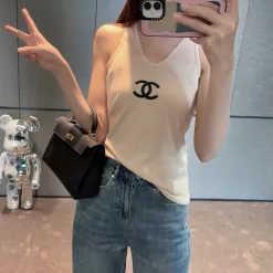 Luxus Chanel Weste im Blue Print Style