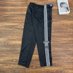 Premium Adidas Hose Schwarz Seide Solid Style