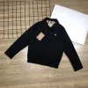 Hochwertiger Burberry Mantel Schwarz Bestickte Kollektion