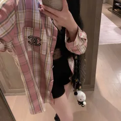 Luxus Chanel Hemd Pink Vintage Style