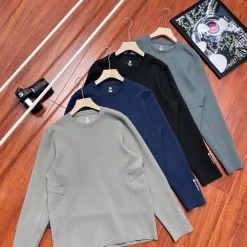 Premium Qualität Lululemon Sweatshirts Schwarz Polyester Vintage Luxus