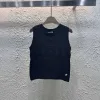 Luxus Chanel Weste Schwarzer Strick Jacquard Stil