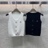 Luxus Chanel Weste Weiß Strick Kollektion