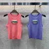 Luxus Chanel Weste Pink Strick Bestickte Kollektion
